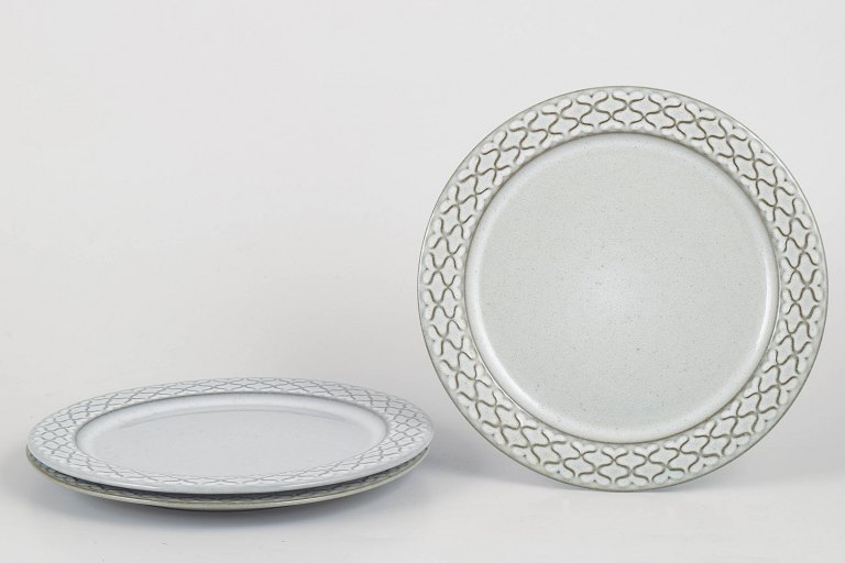 Jens Harald Quistgaard for Kronjyden / Bing & Grøndahl, set of three lunch plates.