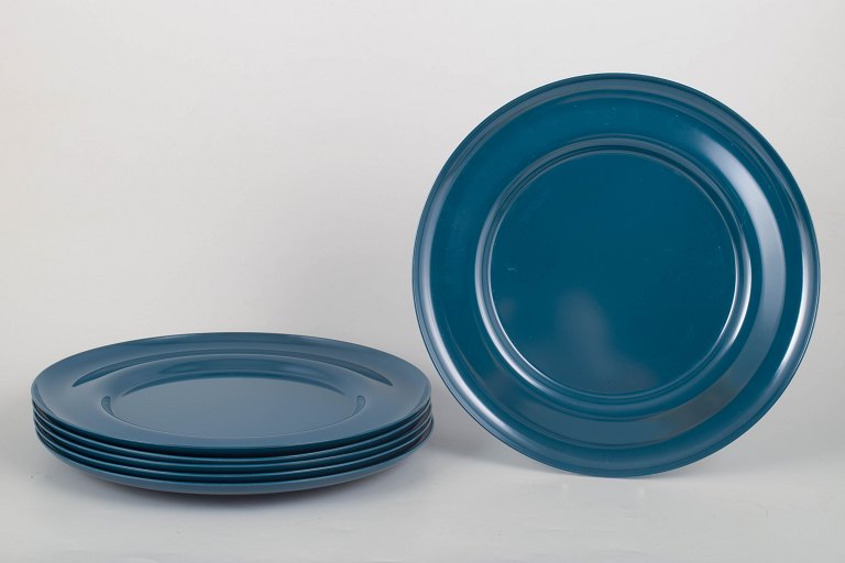 Henning Koppel for Georg Jensen, sæt med seks melamintallerkener.