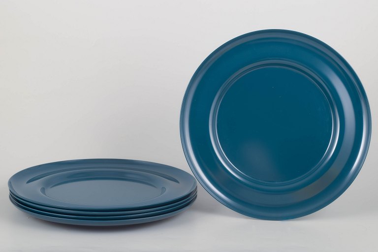 Henning Koppel for Georg Jensen, set of five melamine plates.