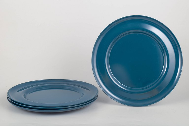 Henning Koppel for Georg Jensen, sæt med fire melamintallerkener.