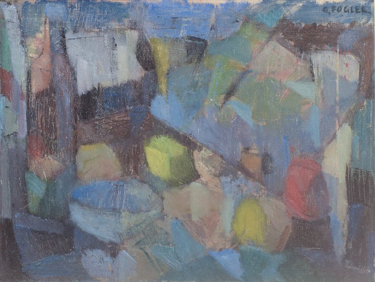 Göta Fogler, oliemaleri, listet svensk billedkunstner.