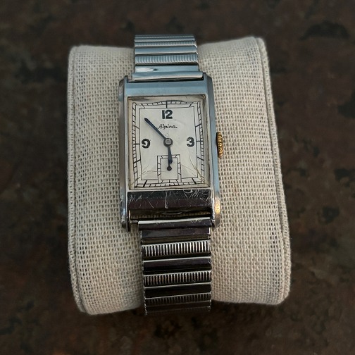 Alpina Art Deco rektangulær Ur