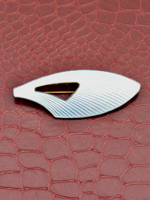 Sterling sølv vintage broche med emalje